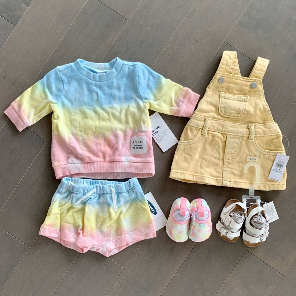 🆕 Old Navy 0-3 M Girls Bundle